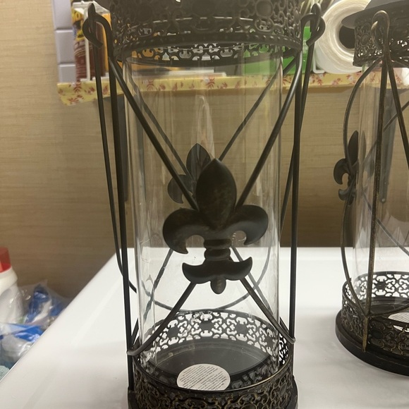 Set of 3 Indoor-Outdoor Lombard Metal Lanterns - On Sale  Metal Lanterns - SELL AS SET OR INDIVIDUALLY